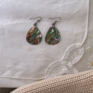 Elegant Abalone Shell Drop Earrings